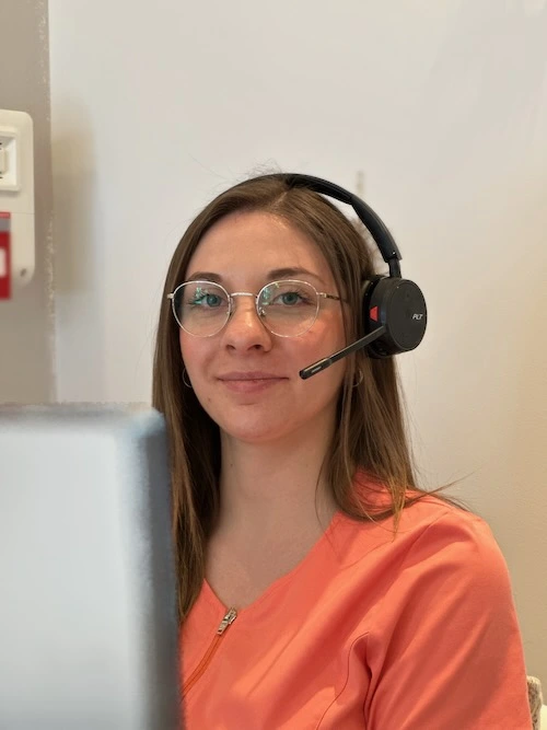 Anne-Sophie, secrétaire médicale du cabinet d'orthodontie de Gondecourt